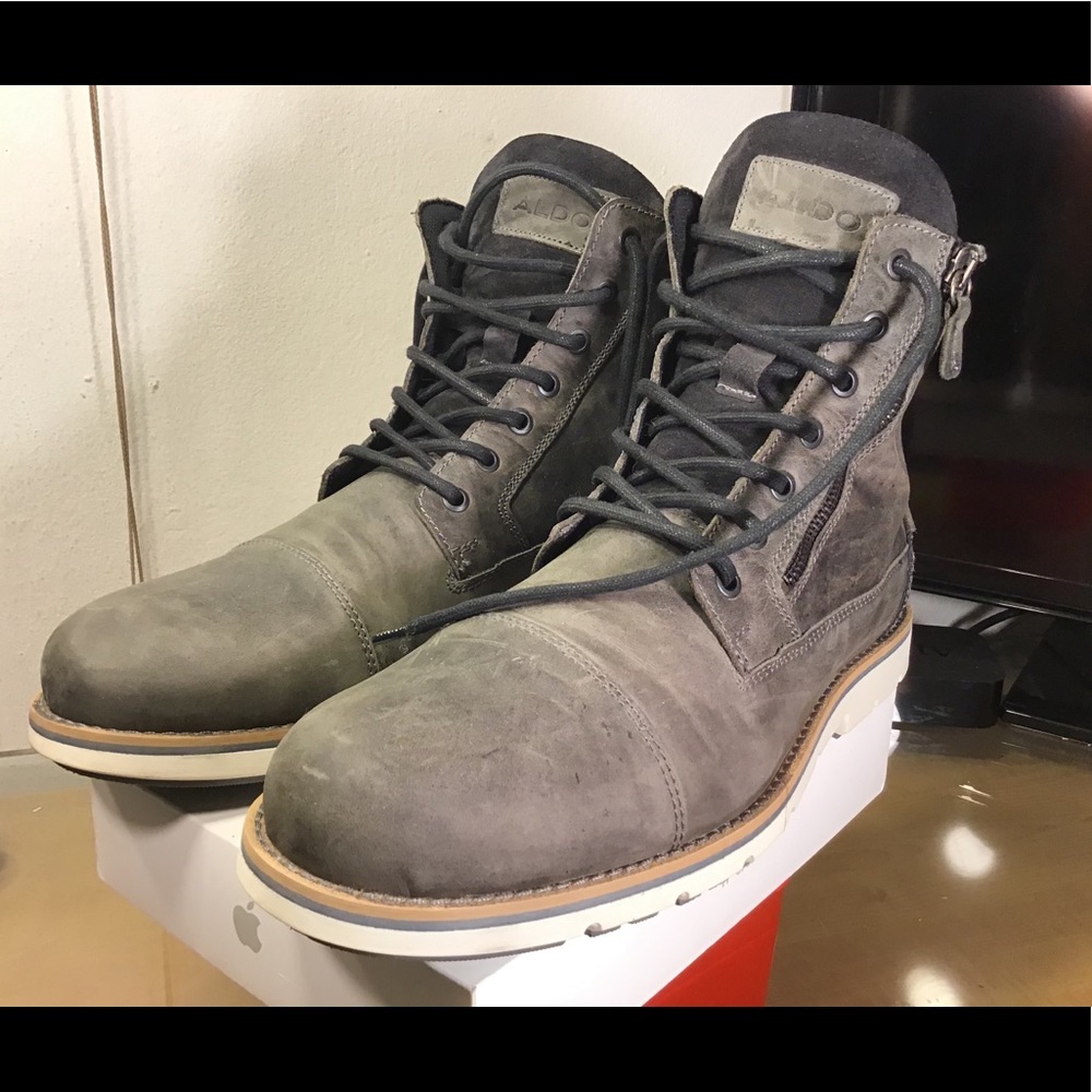 Aldo - Men's Casual Boot - Gray, Size 11. - Picture 6 of 14